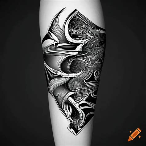 black and white arm tattoos|simple black and white tattoos.